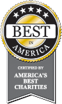 ribbon of certification for America's Best Charities